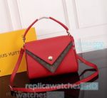 Knock off L---V Double V Grand Red Handbag For Sale